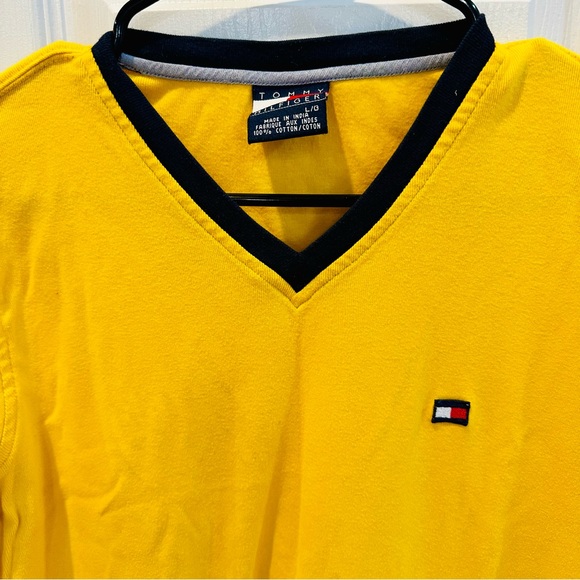 Men’s Long Sleeves Large Tommy Hilfiger Yellow - Picture 2 of 3